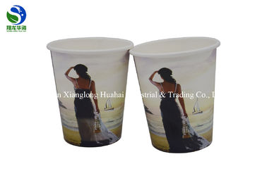 Hot Beverage Color Changing Paper Cups No Leakage White Paper Coffee Cups