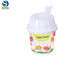 Take Away 2 Sides Paper Ice Cream Cups Safety With Plastic Lid And Spoon