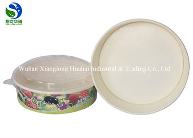 custom printed disposable paper bowl High quality kraft salad bowl with lid