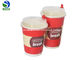 Different Sizes Double Wall Paper Cup , Paper Beverage Cups Eco - Friendly