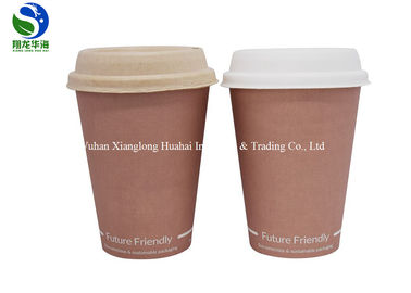 12oz Disposable Compostable Custom Paper Cups For Hot Drinks , Long Life