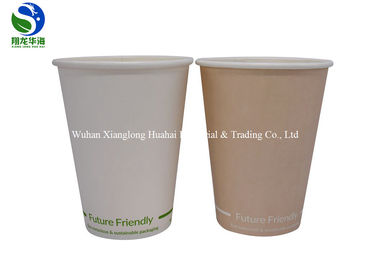 Eco Friendly Organic 12oz PLA Coated Paper Cup Disposoble And Compostable