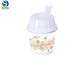 300ml Paper Ice Cream Cups Red White Disposable Ice Cream Containers