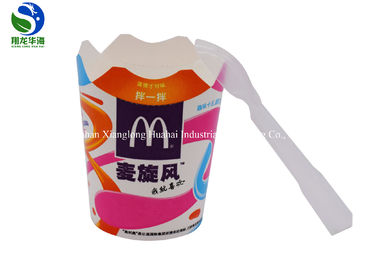 Eco Friendly 300ml Paper Ice Cream Tubs Food - Grade Customized Printing 6oz