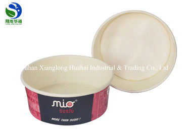 Heat Insulated Disposable Paper Soup Bowls For Hot Food , Customized Logo