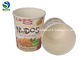 Food grade disposable take away round 12oz kraft paper soup bowl with paper lid