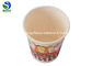 Food grade disposable take away round 12oz kraft paper soup bowl with paper lid
