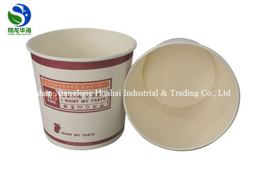 Take Away Double Paper Noodle Bowl With Multiple Colors , 100% Eco Friendly
