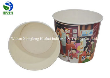 White 35OZ Disposable Paper Soup Bowls Bulk Paper Noodle Bowls For Chocolate