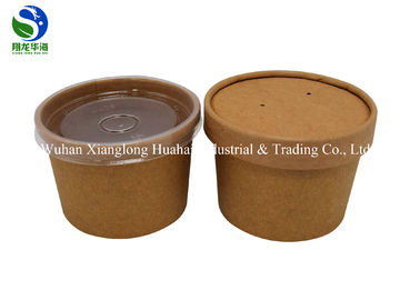 480ml Disposable Kraft Paper Food Buckets With Lid