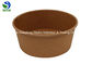 100% Reusable Paper Soup Bowls Heat Insulation For Noodle , Plastic / Paper Lid