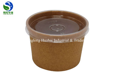 disposable take away kraft paper salad bowl with PET lid,kraft salad bowl