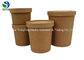 Disposable packaged kraft cardboard paper soup cup takeaway paper soup bucket